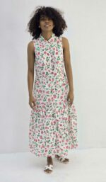 Indian pleated beach maxi